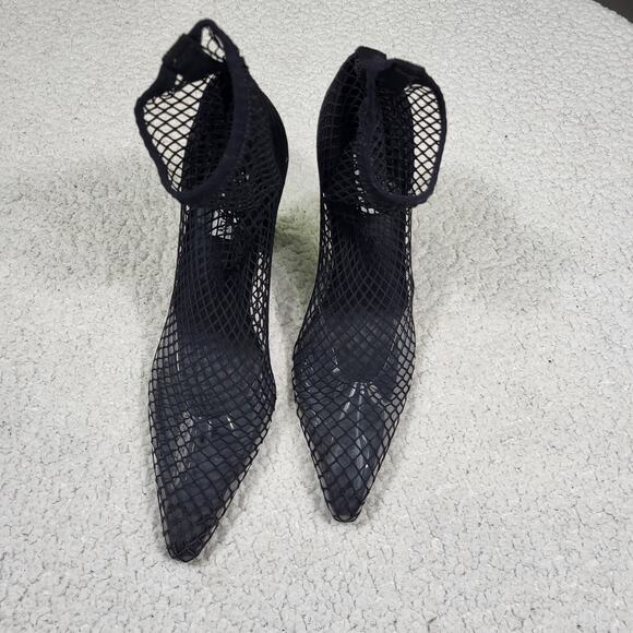 Steve Madden Black Mesh Heels - Picture 2 of 6